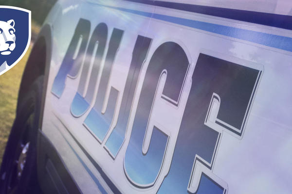 Close-up of a police vehicle.